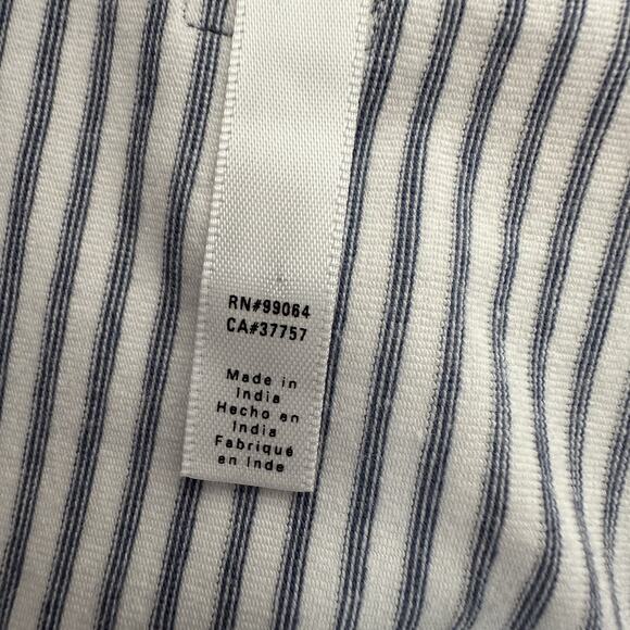 RVCA Dress Womens Medium Blue Fade Out Striped Preppy Coastal - Picture 7 of 11